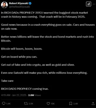 Robert Kiyosaki opäť varuje pred krízou