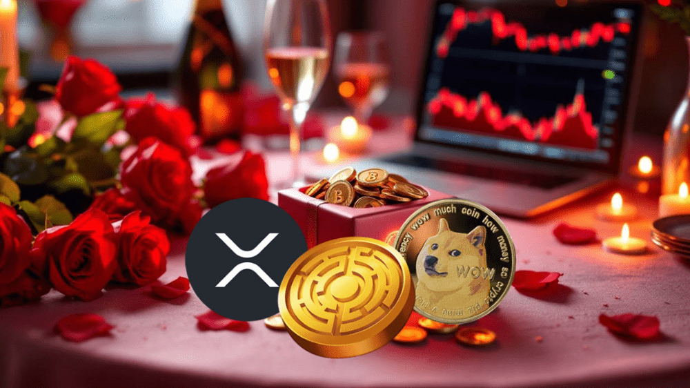 Top 3 valentínske kryptomeny