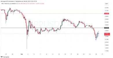 XRP narazil na support