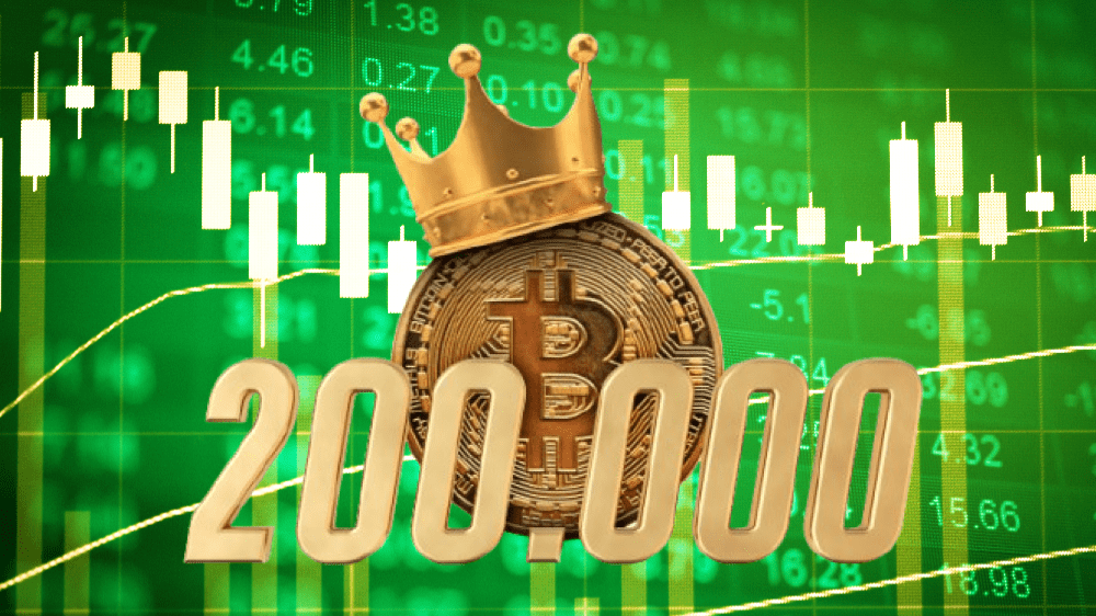 Bitcoin za 200 000 dolárov