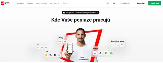 Domovská stránka XTB