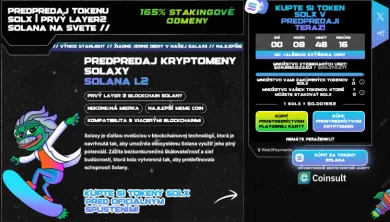 Fáza predpredaja projektu Solaxy