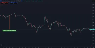 Pokles kapitalizácie kryptomien za posledný mesiac