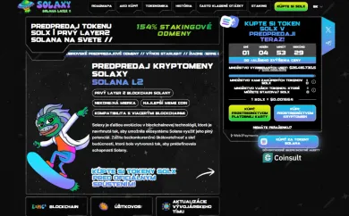 Predpredaj tokenu Solaxy