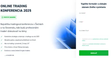 Prihlásenie na XTB konferenciu