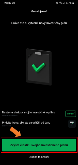 Tvorba investičného plánu