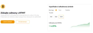 Získajte odmeny v BTMT