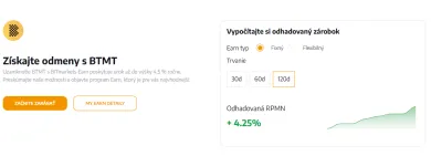 Získajte odmeny v BTMT