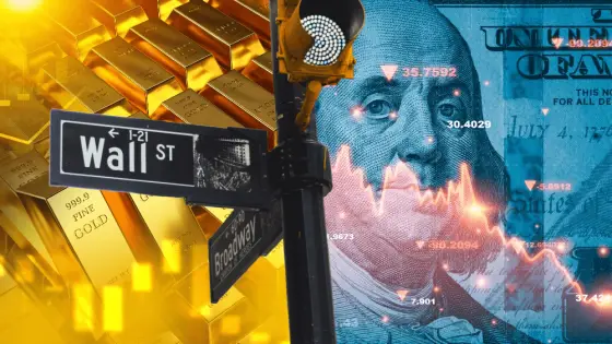 Akcie v USA padajú a zlato láme rekordy