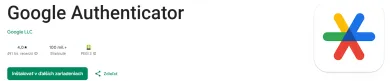 Aplikácia Google Authenticator