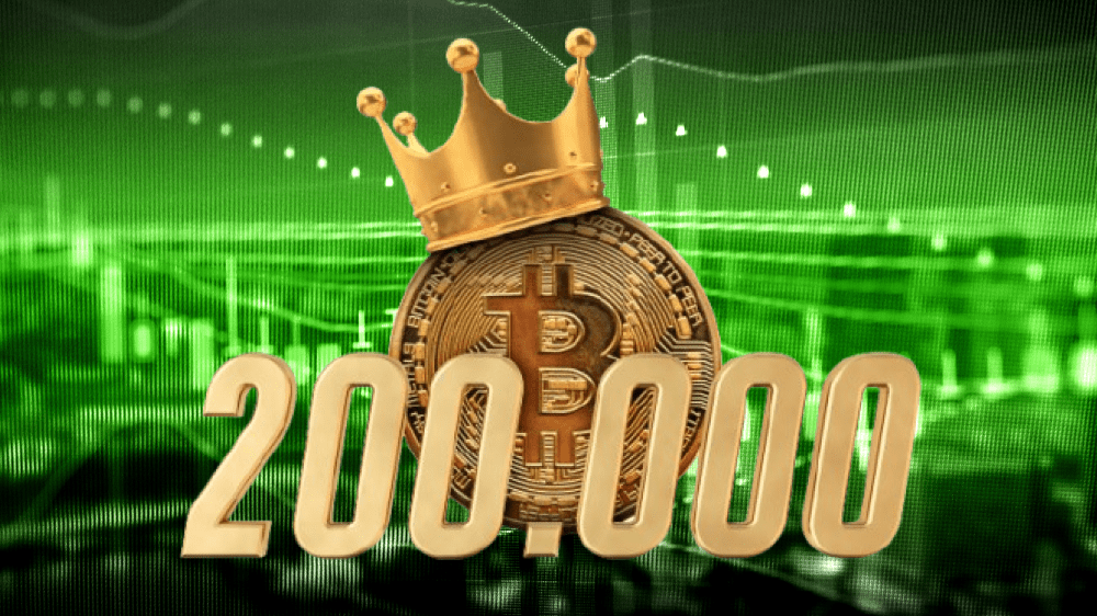 Bitcoin má údajne stúpnuť na 200 000 dolárov