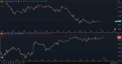 Bitcoin verzus dolárový index
