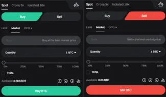 Market príkaz na burze Bitget