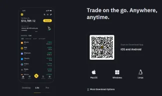 Mobilná aplikácia Binance