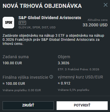 Nákup ETF dividendoví aristokrati
