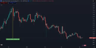 Pokles altcoinovej kapitalizácie o 40 %