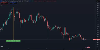 Pokles altcoinovej kapitalizácie o 40 %