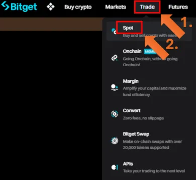 Spotové obchodovanie na Bitget