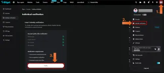 Začiatok verifikácie na Bitget