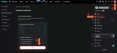 Začiatok verifikácie na Bitget