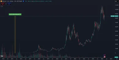 Zisk Bitcoinu za posledných 10 rokov