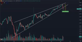 Dominancia Bitcoinu prerazila rastúci klin