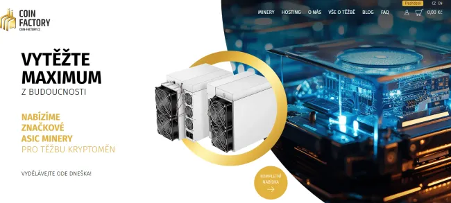 Domovská stránka Coin Factory