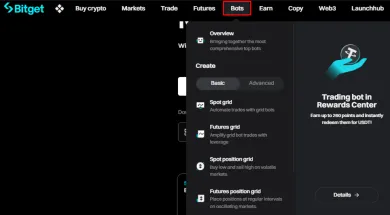 Trading boti na burze Bitget