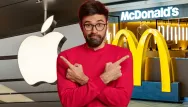 Akcie MCdonalds verzus Apple