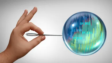 Akcie sú údajne v bubline