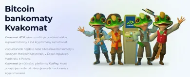 Bitcoin bankomaty Kvakomat