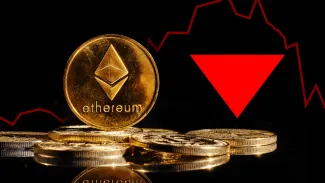Ethereum postupne upadá