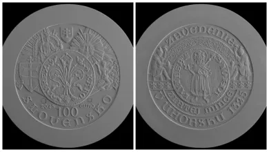 Minca s hodnotou 100 eur