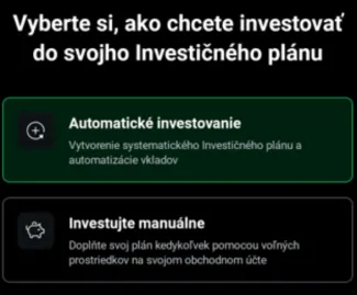 Možnosť automatického investovania na XTB