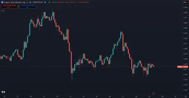 Pád trhovej kapitalizácie kryptomien