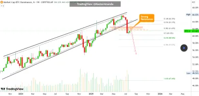 Analytik predpovedá pre Bitcoin pokles dominancie