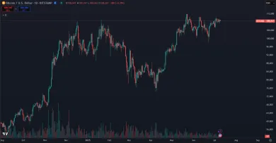 Bitcoin sa obchoduje tesne pod maximom