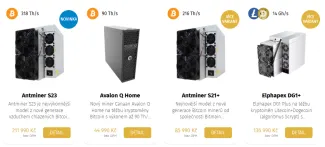 Coin Factory má široký výber minerov