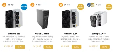 Coin Factory má široký výber minerov