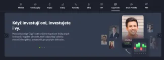 Domovská stránka eToro copytrading