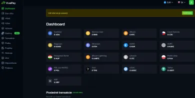 KvaPay dashboard