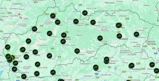 Mapa Kvakomatov na SR