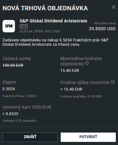 Nákup dividendových aristokratov po mesiaci