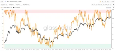 Ponuka BTC v zisku je opäť na vrchole
