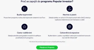 Výhody programu Popular Investor