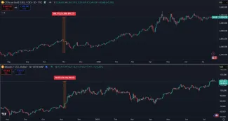 Zhodnotenie zlata a Bitcoinu za posledný rok