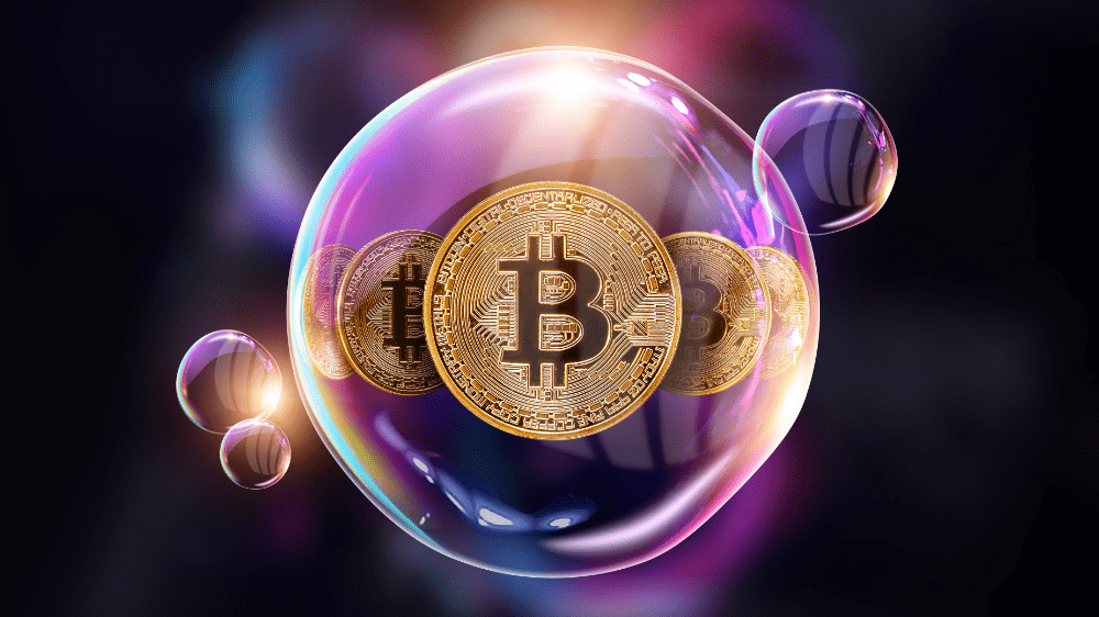Bitcoin je údajne v bubline