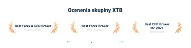 Ocenenia XTB