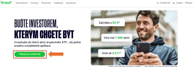Prvý krok k registrácii na eToro