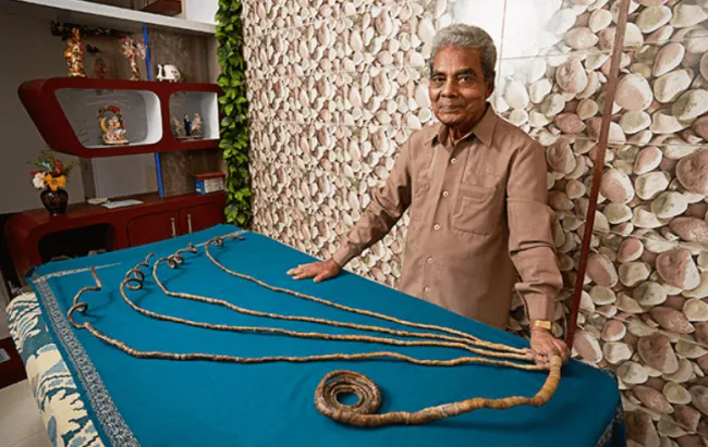 Shridhar Chillal a najdlhšie nechty sveta